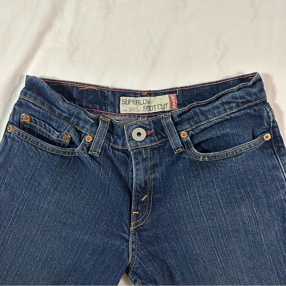 Levi’s Super Low Bootcut Darkwash Jeans